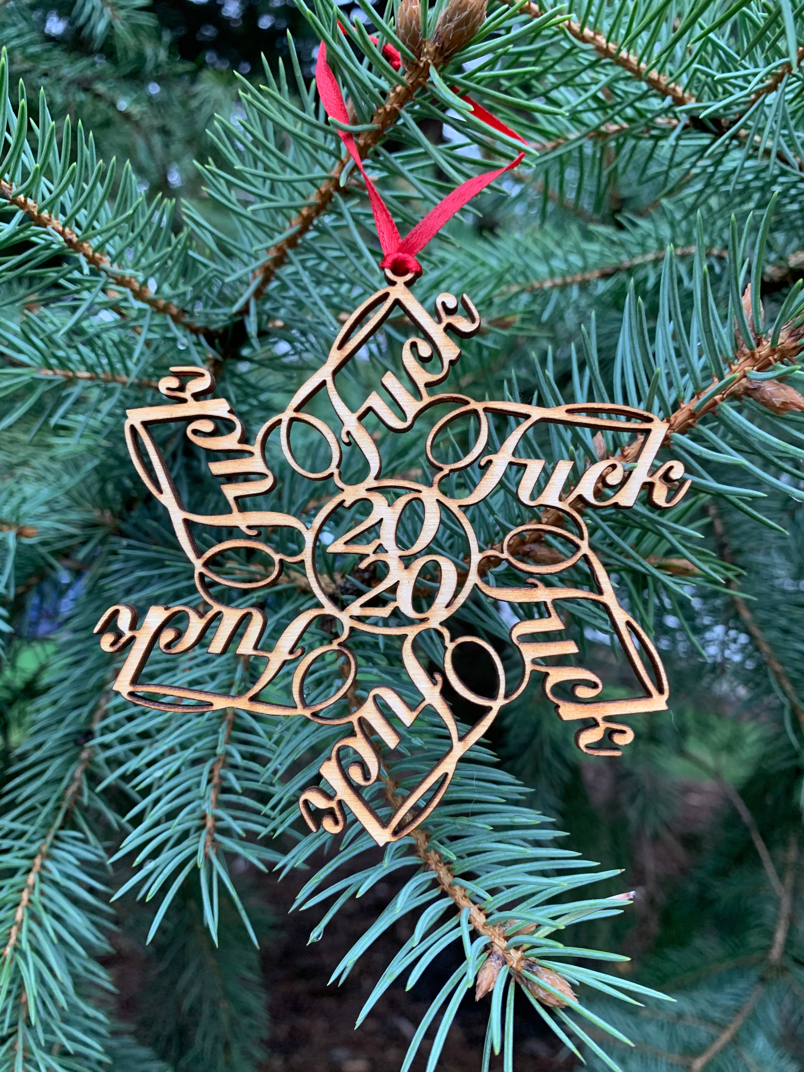 F*ck 2020 Ornament Keith's Kountry Kreations